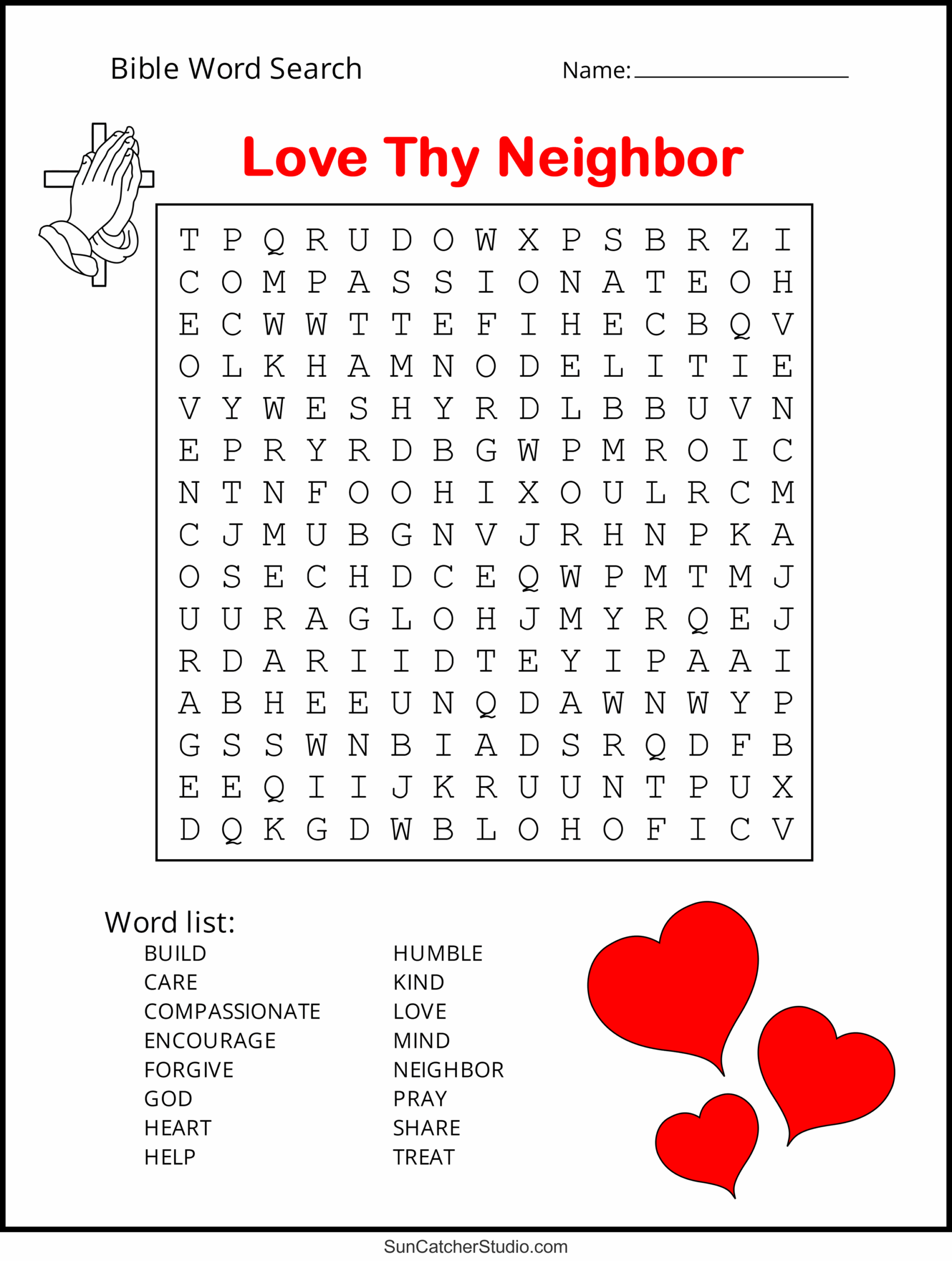 Simple Bible Word Search Printables Word Search Maker