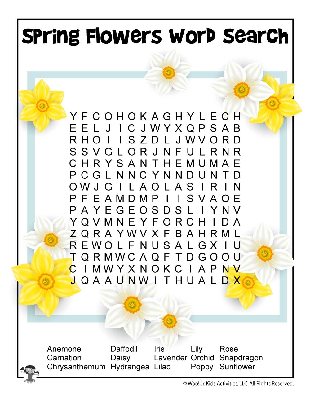 Spring Printable Word Searches