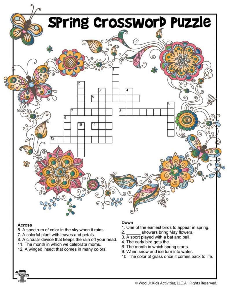 Spring Word Search Puzzles Printable For Adults Word Search Maker