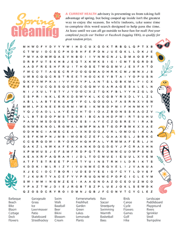Springtime Word Search Printable