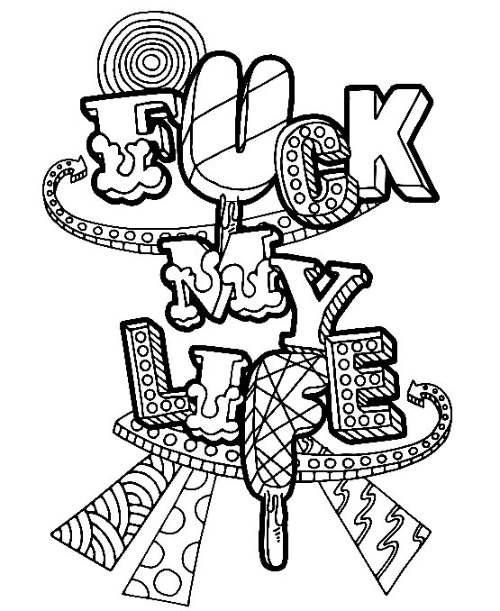 Swear Words Coloring Pages Printable Vrogue co