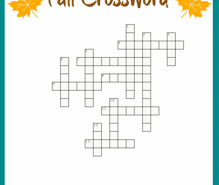 Teenage Crossword Puzzles Printable Free Printable Crossword Puzzles