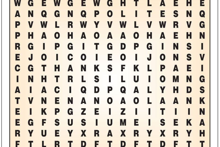 Thanksgiving Word Search Wordmint Word Search Printable