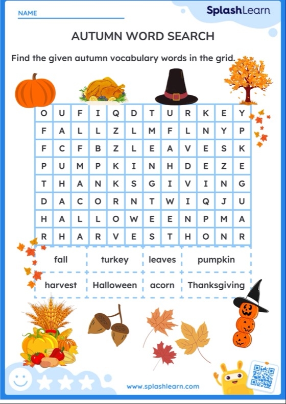 Ultimate Autumn Word Search Printable Word Search Maker