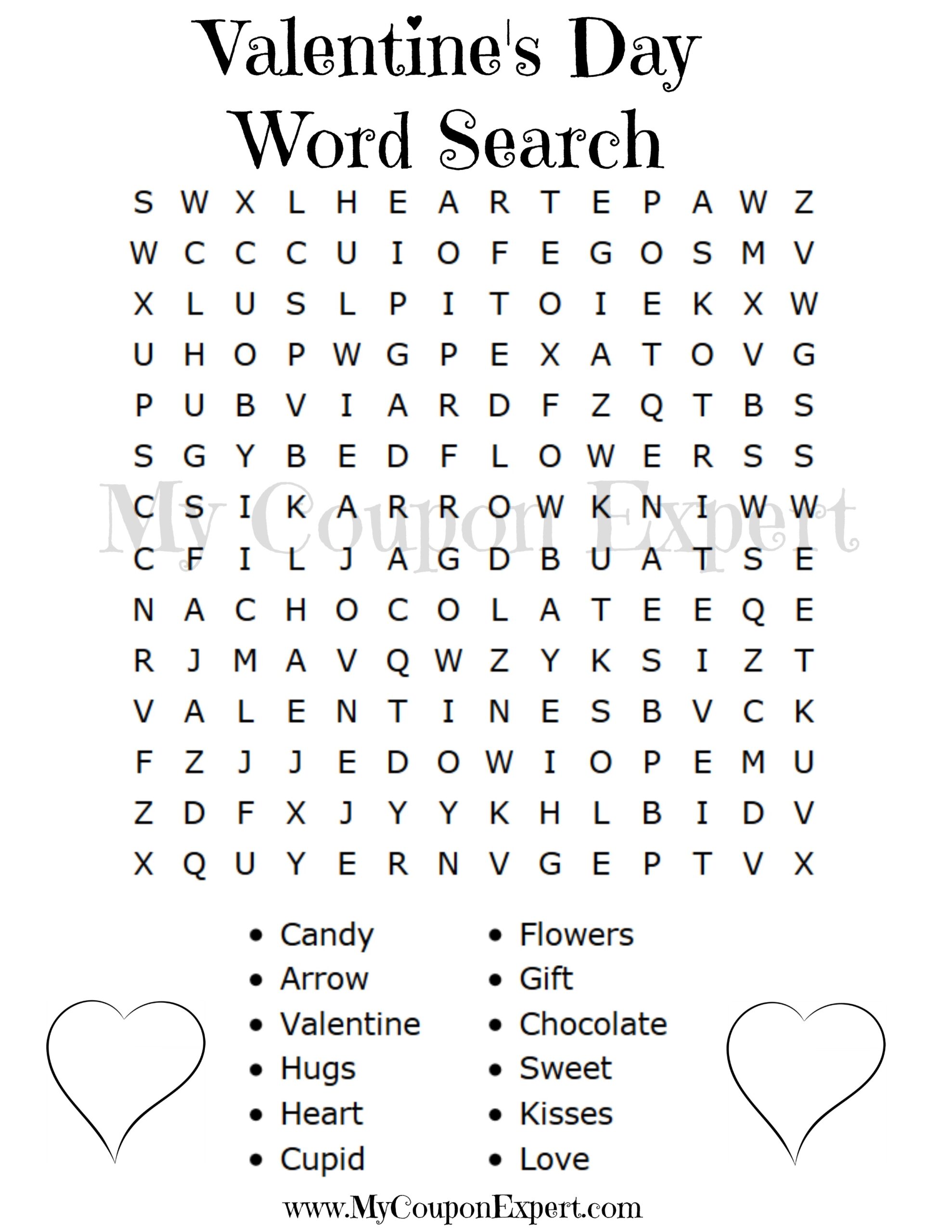 Valentine 39 s Day Word Search Printable Printable Word Searches