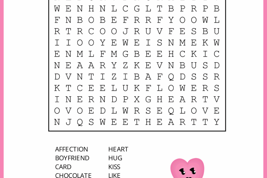 Valentine S Day Word Search Puzzle Printable Word Search Maker
