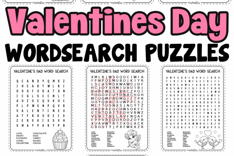 Valentine Word Search Puzzles Free Printable Word Search Maker