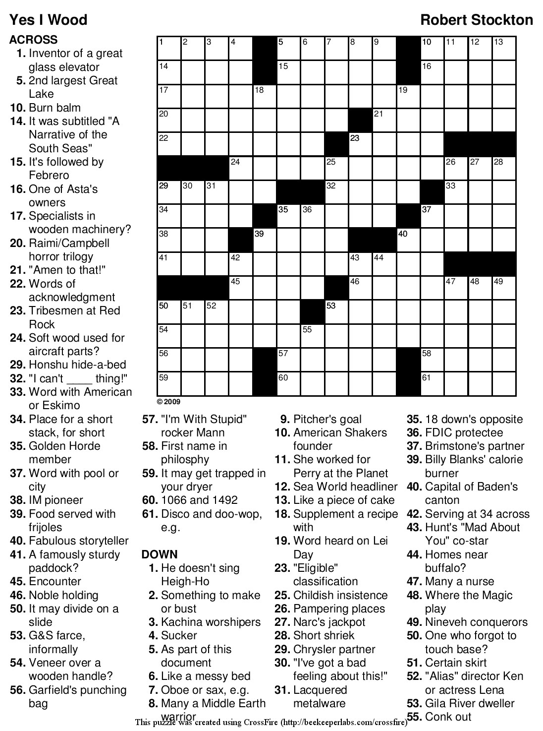 Very Easy Printable Crossword Puzzles Printable Crossword Puzzles