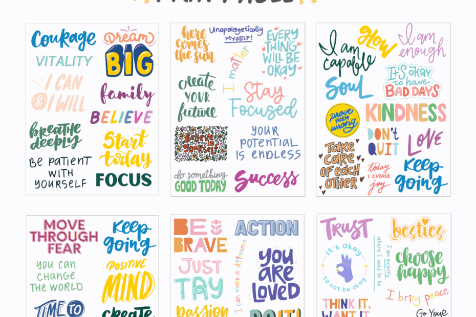 Vision Board Words Printable Vision Board Words Vision Board