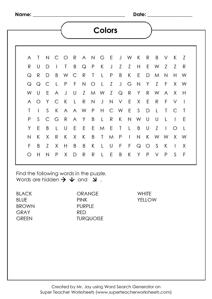 Word Search Generator Free Printable Nelounity