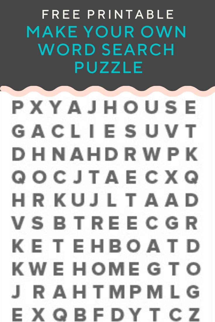 Word Search Maker Free Printable Free Printable