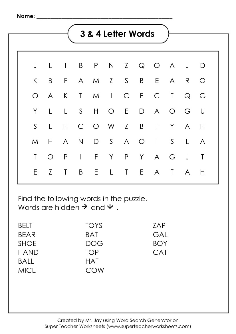 Word Search Maker Printable Fercargo