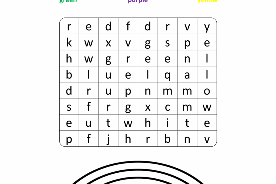 Wordsearches For Kids Word Search Printable